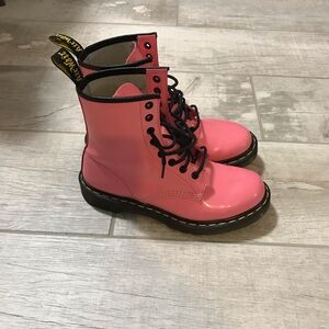 Dr. Martens Pink Ankle Boots